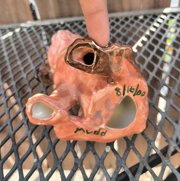 VINTAGE | Ceramic Dog Figurine w/ Artist Signature - Picture 5 of 6